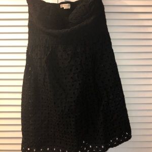 Lace strapless dress